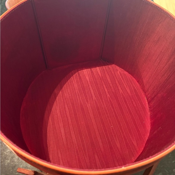 Cognac Leather Rounded Storage Box - Picture 7 of 10